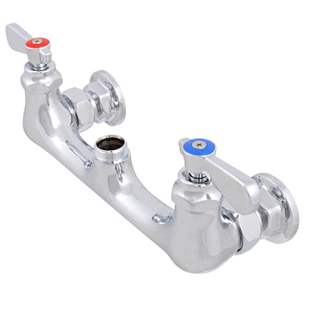 Bk Resources Optiflow Heavy Duty Faucet, Body Only, 8" O.C. Splash Mount BKF-XX-G